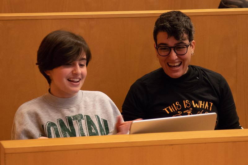 Aprendiz y mentora en las Django Girls Mallorca 2023